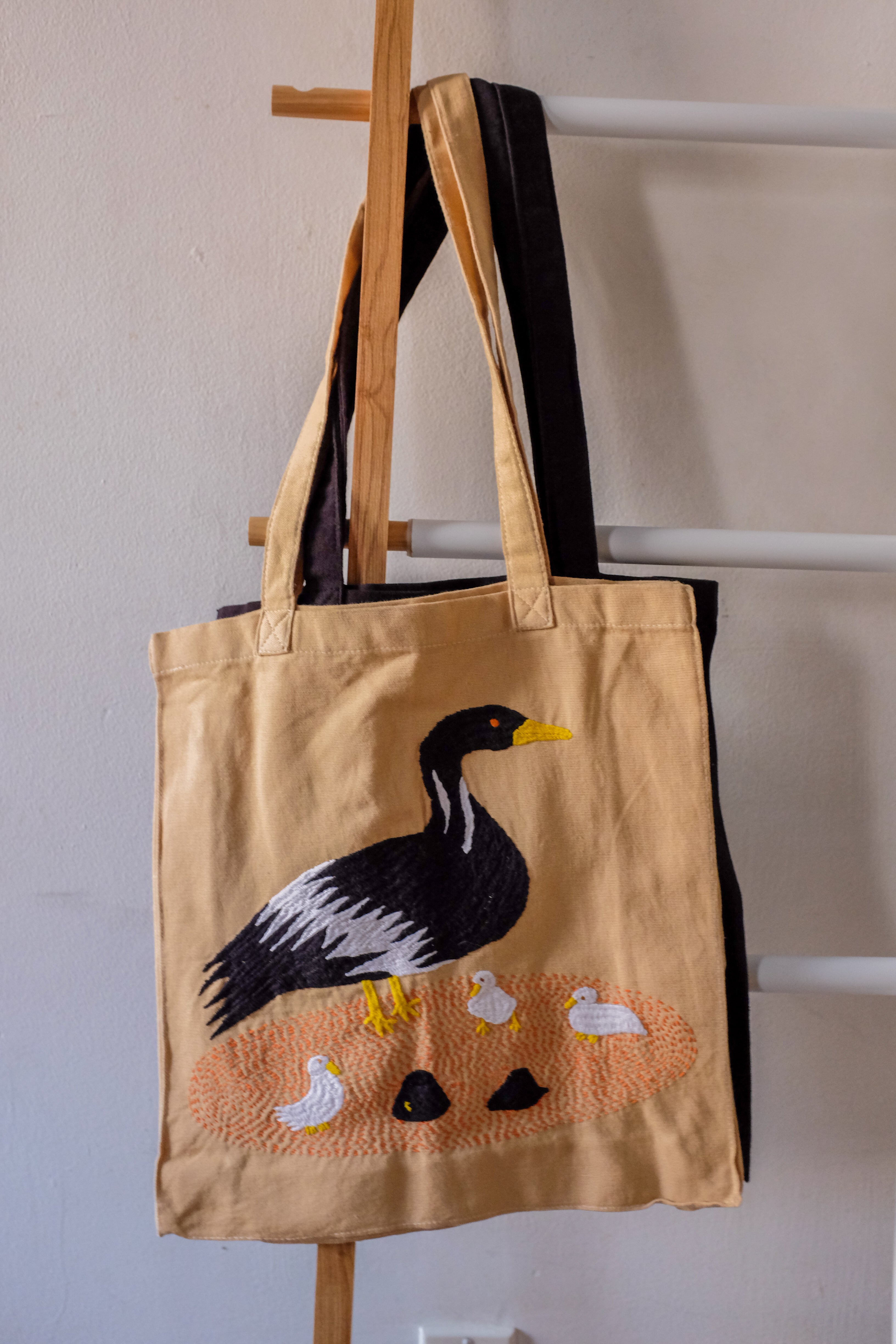 Embroidered milaya tote bags